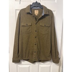 Telluride Clothing Co Men’s Olive Green Button Front Shirt Jacket